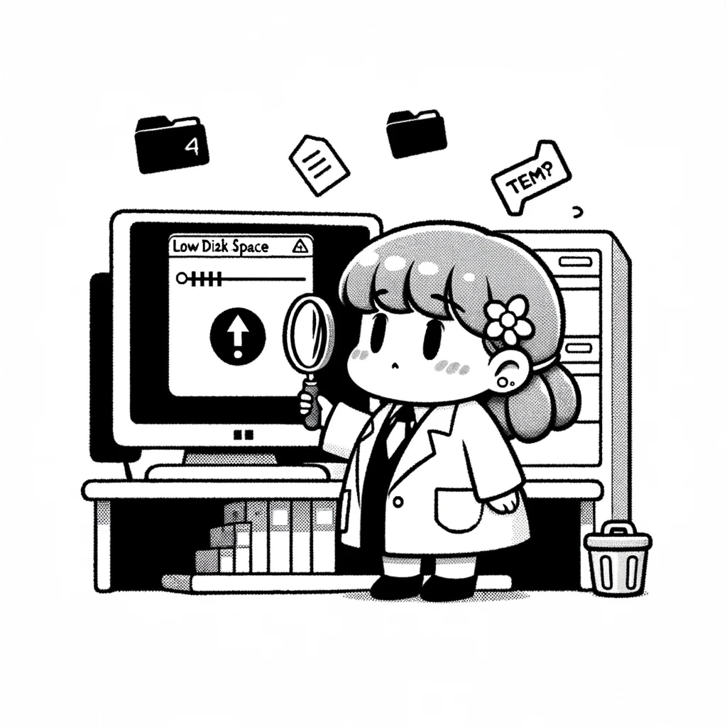 Cドライブの空き容量がない - 「システムと予約済み」